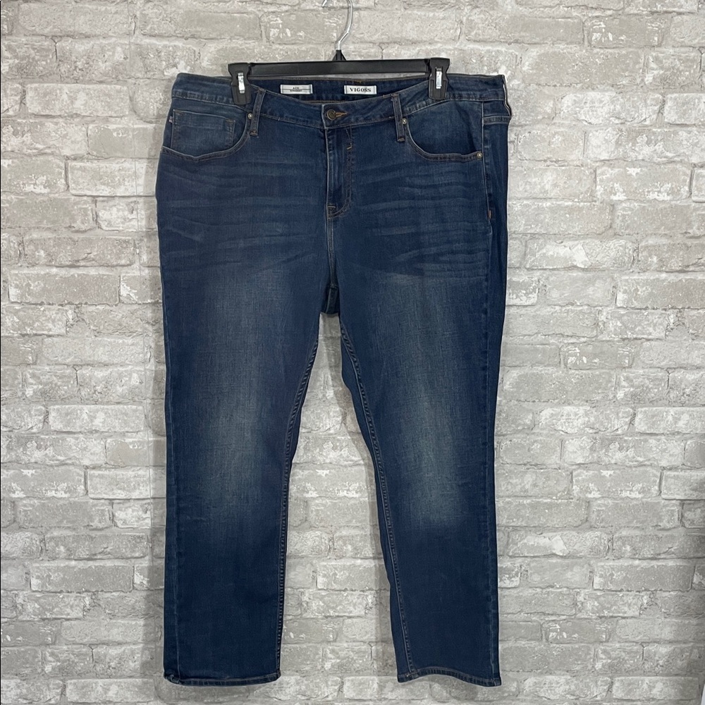 Vigoss Dark Blue Ace Straight Leg Jeans
